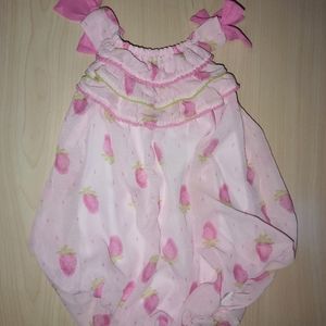 Baby essentials pink bubble dress 12m